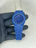 BLUE ARABIC WATCH WITH BLUE DILE HIGH DEMAND [PRIMIUM QUALITY]