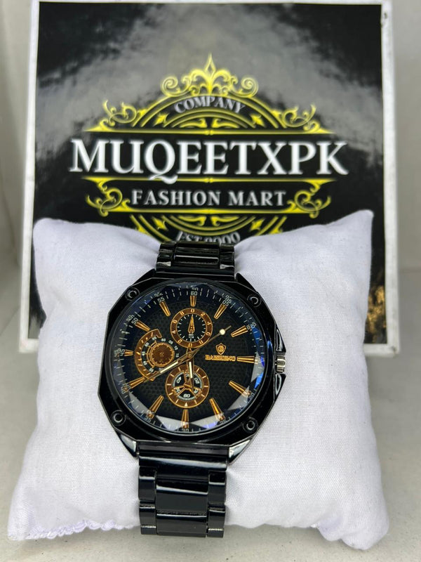 BLACK STRAP GOLD DEIL LINES PREIMIUM FEEL LOOK [HIGH QUALITY]