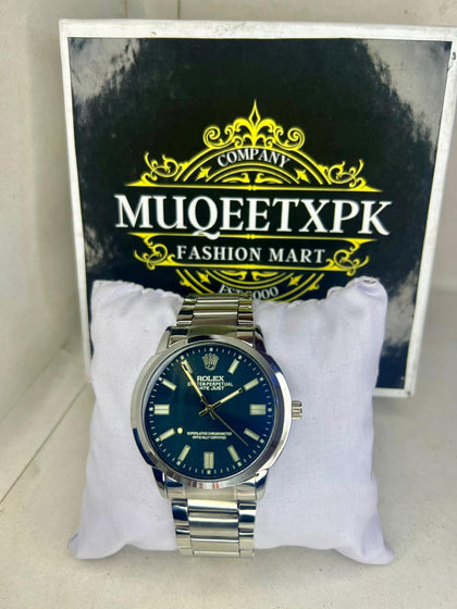 ROLEX SILVER STRAP BLUE DILE HIGH QUALITY [PRIMIUM DEAL]