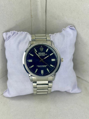 ROLEX SILVER STRAP BLUE DILE HIGH QUALITY [PRIMIUM DEAL]