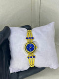 BLUE+GOLD COMBINATION BLUE DAIMOND IN STRAP BLUE DILE HIGH QUALITY
