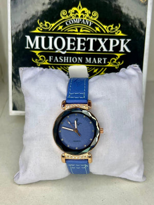 BLUE DILE+BLUR LATHER STRAP STONE WORK ON TOP [FULLY PERIMIUM] HIGH QUALITY