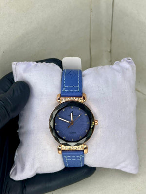 BLUE DILE+BLUR LATHER STRAP STONE WORK ON TOP [FULLY PERIMIUM] HIGH QUALITY