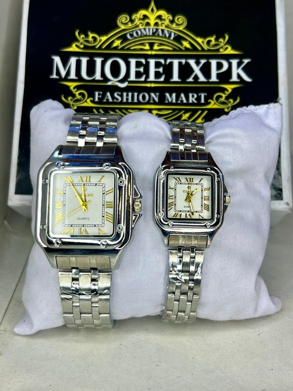 WHITE DILE SILVER STRAP GOLD+WHITE DILE [PERIMIUM FEEL] LOOK LIKE GOOD