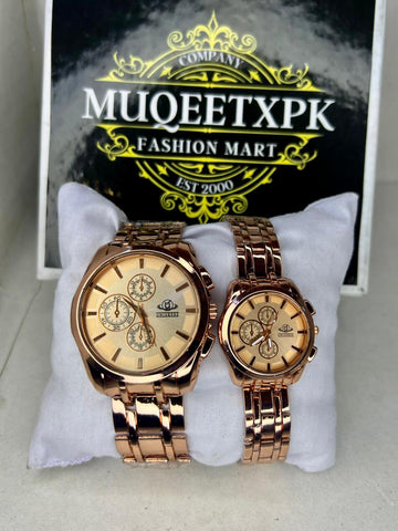 BROWN DILE ALL METAL STRAP [PREMIUM FEEL LOOK ] HIGH DEMAND