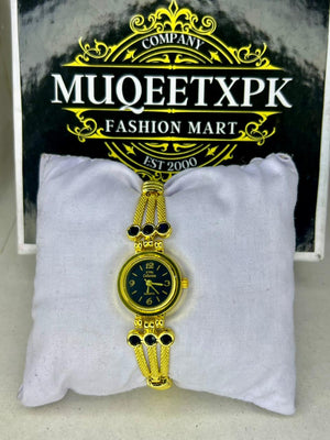 BLACK+GOLD COMBIMATION BLACK DAIMOND IN STRAP BLACK DILE HIGH QUALITY