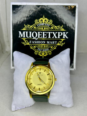 GOLD+BLACK COMBINATION GOLD DILE BLACK LETHER STRAP